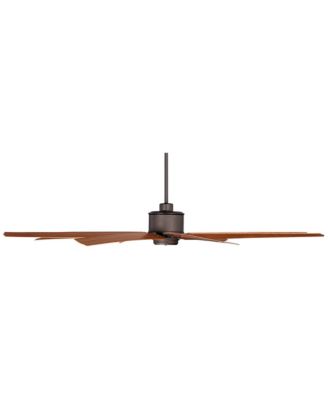 72" Predator Rustic Farmhouse Indoor Outdoor Ceiling Fan with Remote Control English Bronze Cherry Damp Rated for Patio Exterior Home
