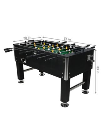 Indoor Modern Style Foosball Soccer Game Table with Drink Holders and Manual Scorers