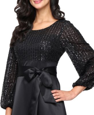 Women's Midi Long-Sleeve Dress