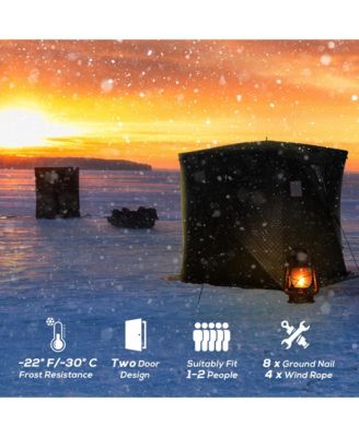 Ice Fishing Shelter for 2, Pop Up Ice Tent,