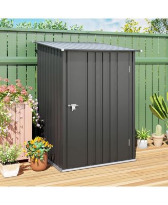 3.3&#39; x 3.4&#39; Metal Outdoor Storage Shed with Lockable Doors