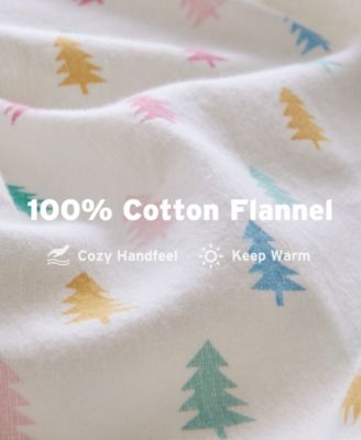 Novelty Printed Flannel 3-Pc. Sheet Set, Twin XL