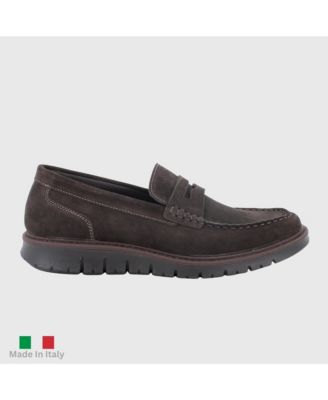Men’s Mateo Made in Italy Suede Penny Loafers