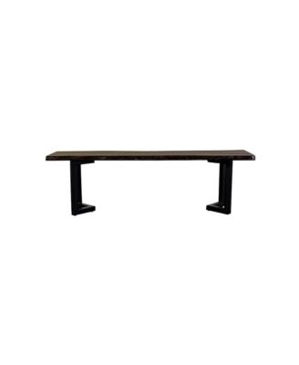 Manzanita Live Edge Solid Sheesham Wood Dining Bench