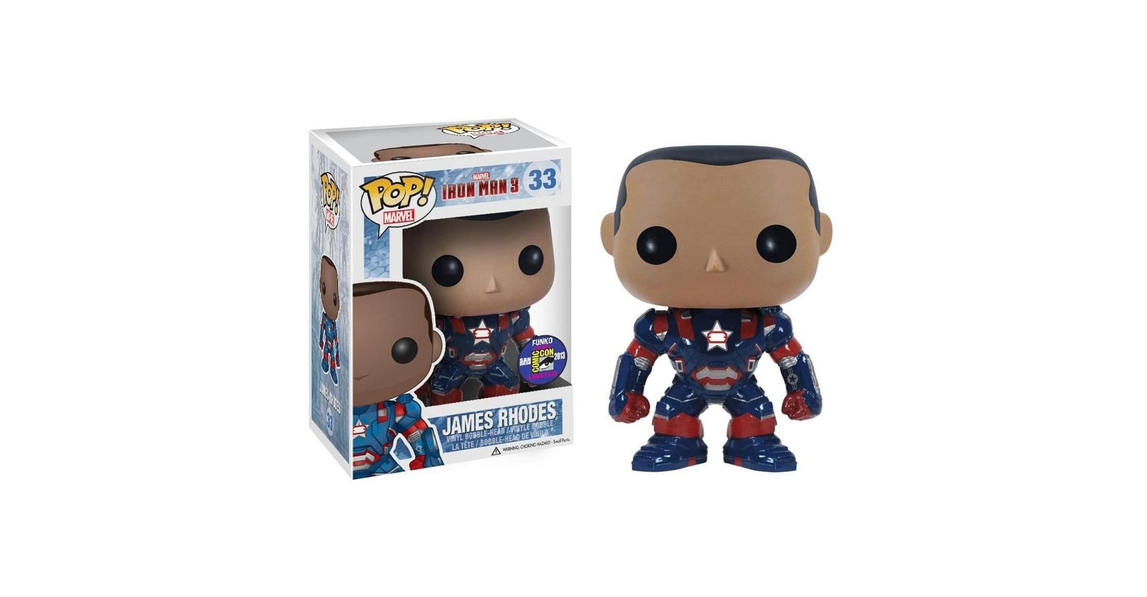 Funko Marvel Pop Vinyl: Iron Man 3 Movie James Rhodes Sdcc 2013 Exclusive Chase