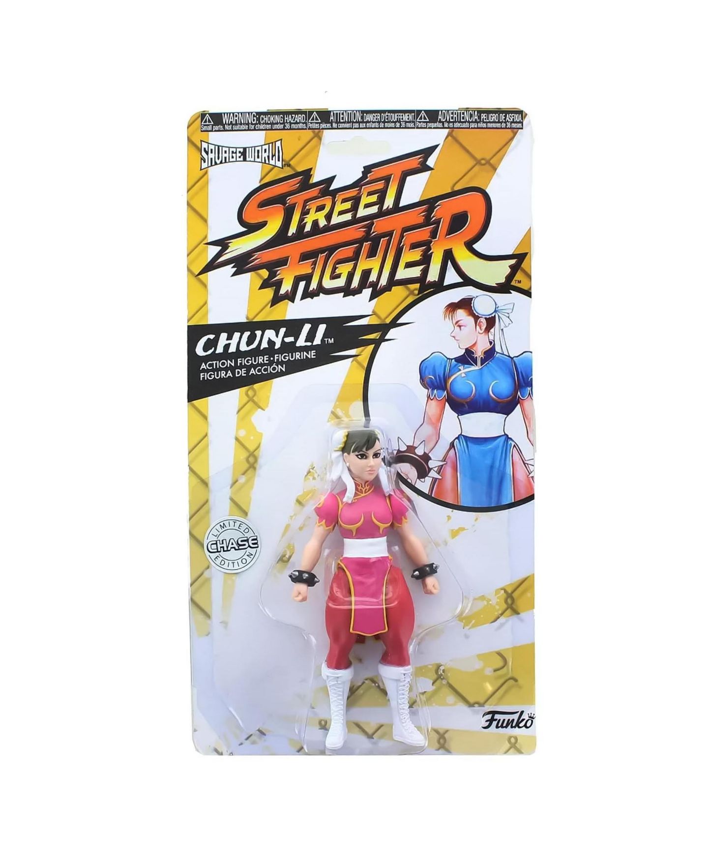 Детская фигурка Funko Savage World Chun Li Pink Dress Chase Figure 6.25" Action Figure, 14 Years & Up — фото 2