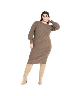 Women's Plus Size Sasha Rib Dress