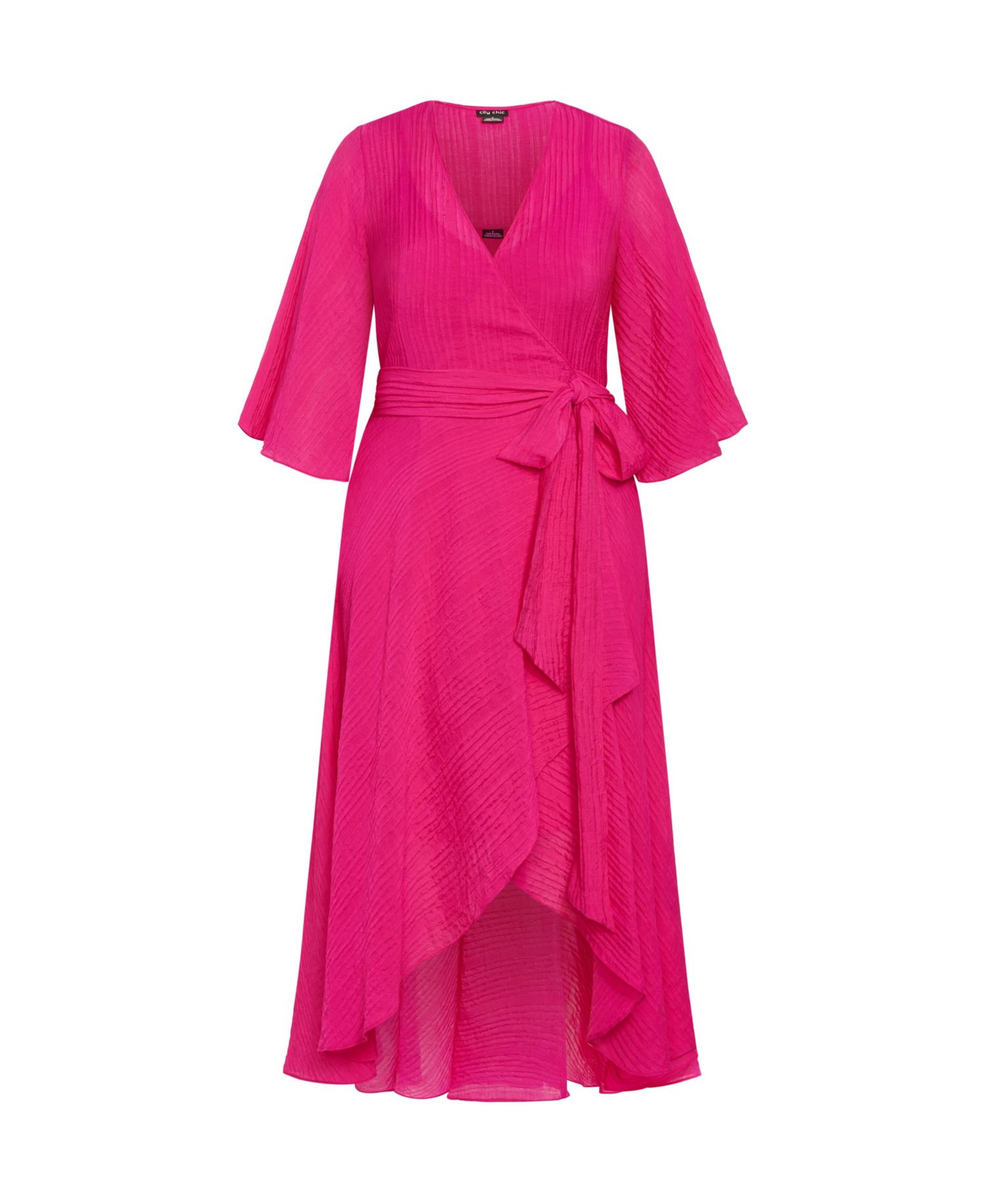 Women's Plus Size Kira Ruffle Wrap Maxi Dress