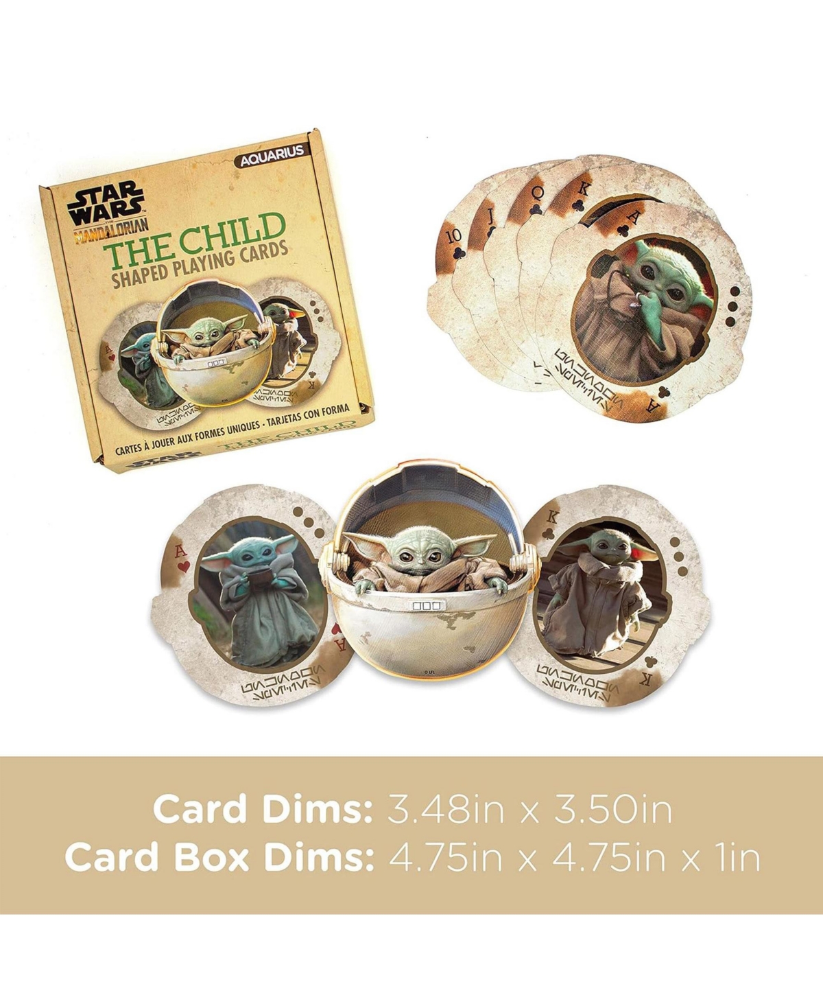 Nmr DistributionStar Wars The Mandalorian The Child Shaped Playing Cards