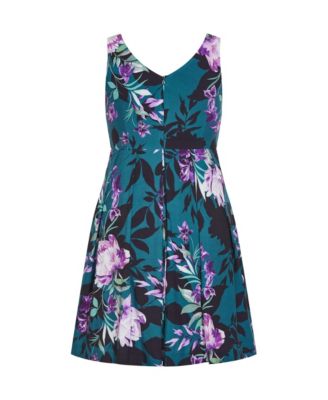 Women's Hydrangea Print Dress