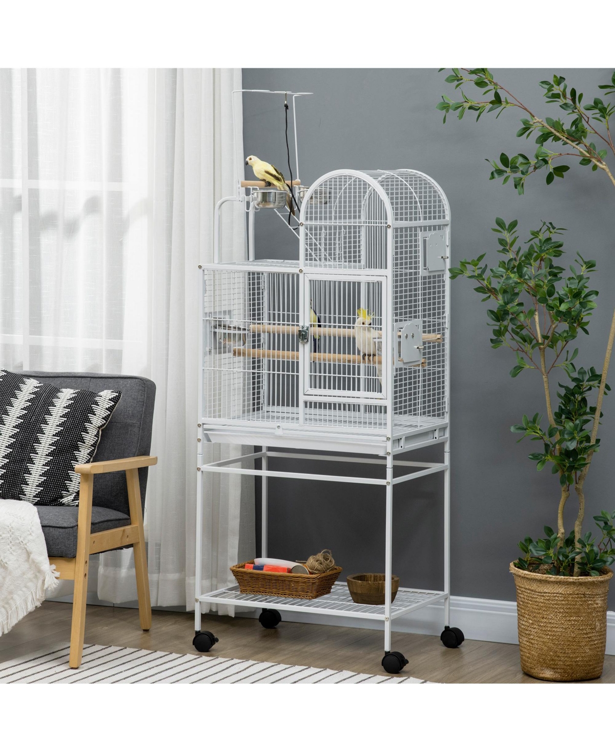 PawHut Large Parrot Cage, Cockatiels, Parakeets & Other Birds