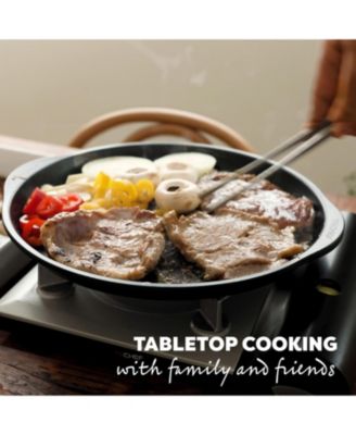 - Stovetop Korean BBQ Non-Stick Grill Pan / Black