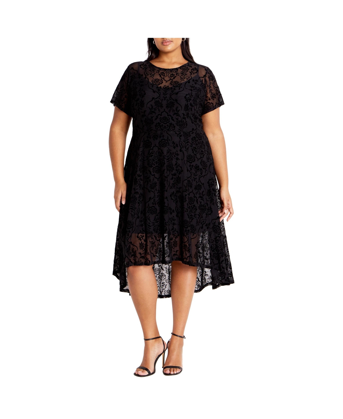 City Chic Women's Sienna Mesh Dress