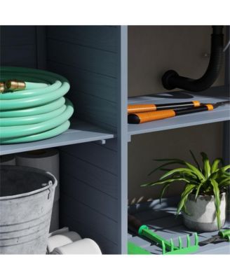 Durable Wooden Garden Workbench with Open Storage for Tools and Plants