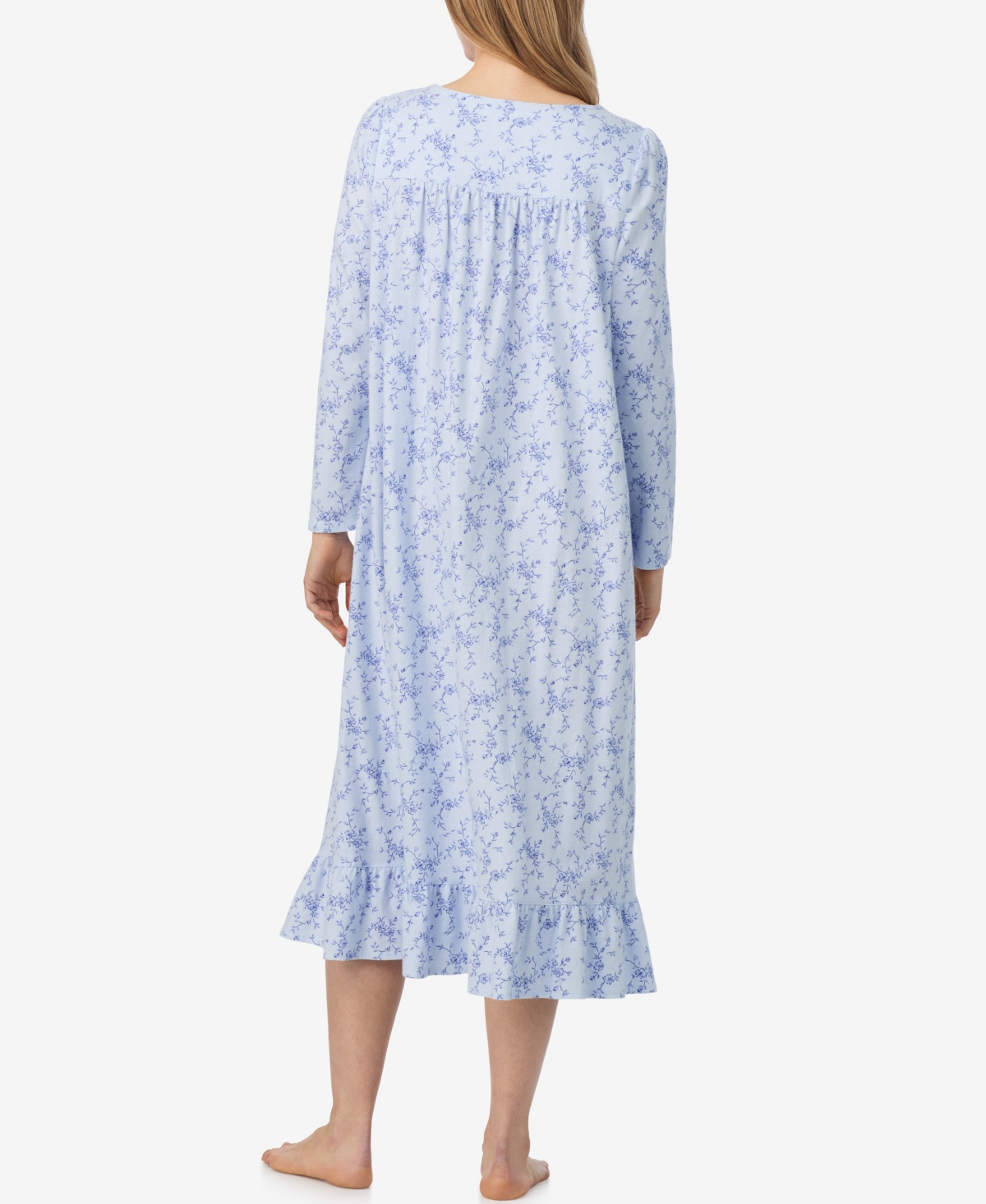 Eileen West Women's Long Sleeve Nightgown In Blue