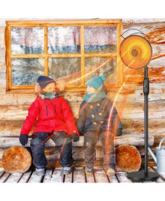 Outdoor Patio Heater, Electric Infrared Garden Patio Heater,Angle adjustable, Quiet operation, Energy saving, Quick heating for 3 seconds