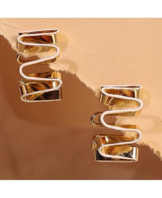 Women's The Enamel-Coil Hoop Earrings