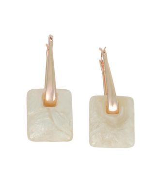 Women's The Puffer-Glaze Hoop Earrings - Rose Gold