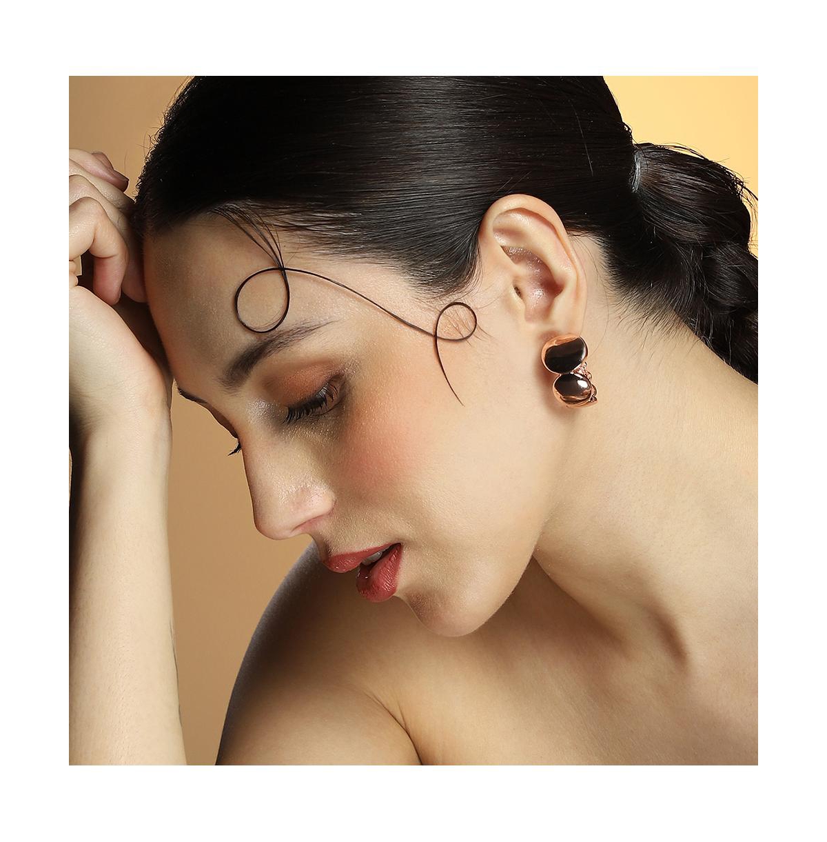 Women's The Orb Hoop Earrings - Rose Gold