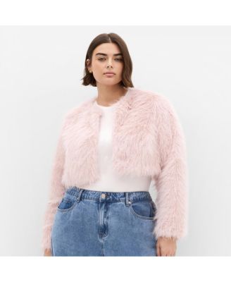 Women's Angelica Faux Fur Crop Jacket