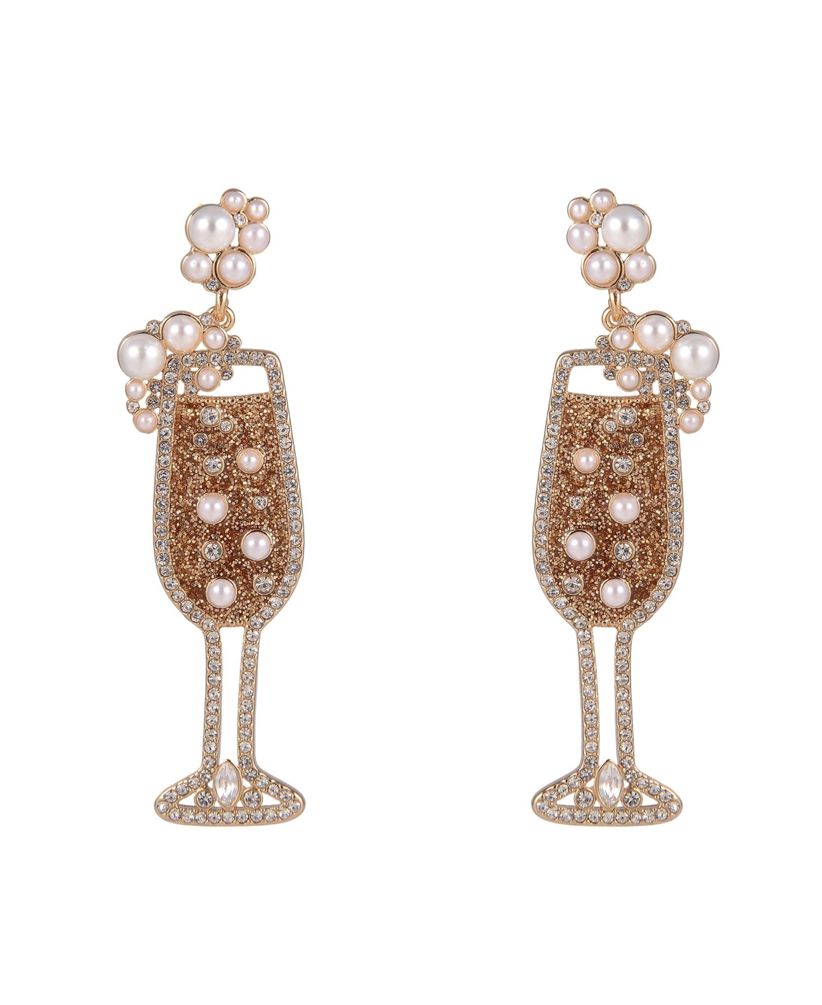 Hallmark Champagne Flute Earrings