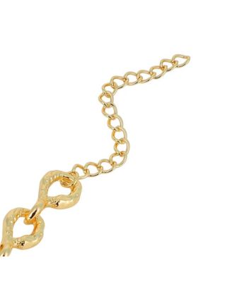 Women's The Hammered Orb-Link Chain Bracelet - California Gold