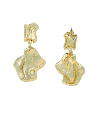 Women's The Eroded Drop Earrings - California Gold