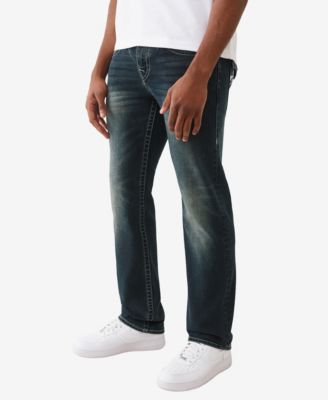 Men's Ricky Warped Lurex Flap Straight-Fit Jeans
