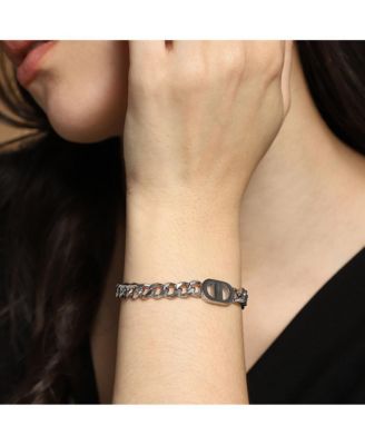 Women's The Curved-Link Chain Bracelet - Metallic Silver