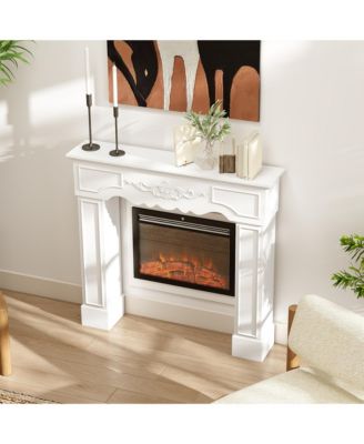 Baroque Fireplace Mantel, Fireplace Surround with Leg,