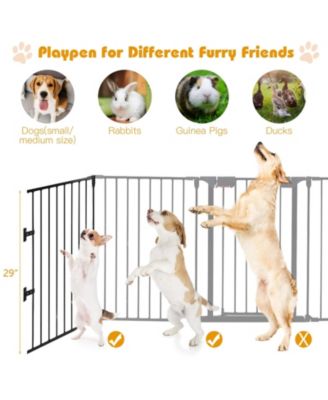 115 Inch Length 5 Panel Adjustable Wide Fireplace Fence