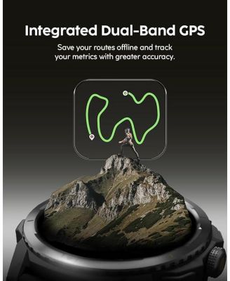 TERRA Rugged Smartwatch with Dual-Band GPS (L1+L5), 1.48 AMOLED