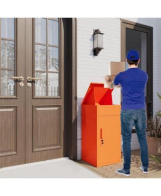 Lockable Package Drop Box for Outside