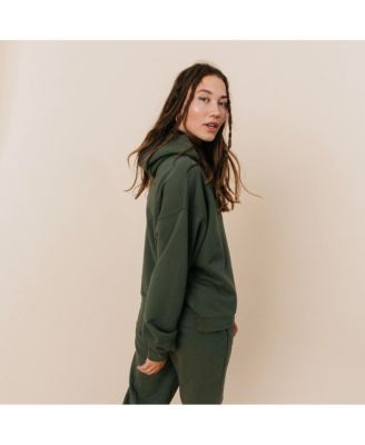Women’s Organic Cotton Teddy Oversized Hoodie