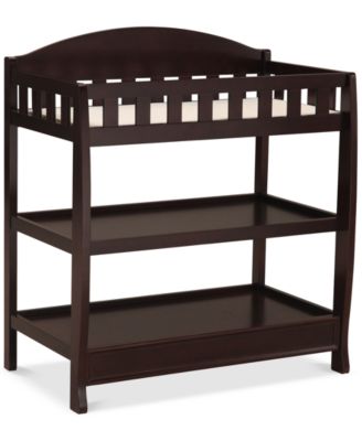 dark wood changing table