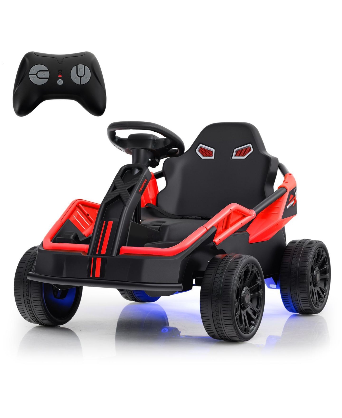 Детская игрушка SUGIFT 12V UTV Car with Remote Control and Spring Suspension Ride-On, 110 lbs Capacity, Ages 3+, цвет: Красный — фото 1