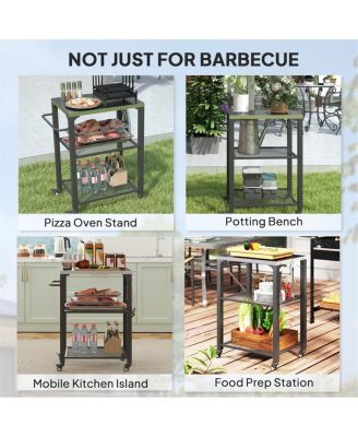 Foldable Camping Cart for Outdoor Cooking and Equipment