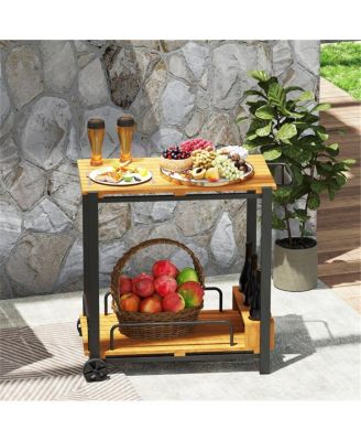 Heavy-Duty Camping Cart with Storage and Prep Station