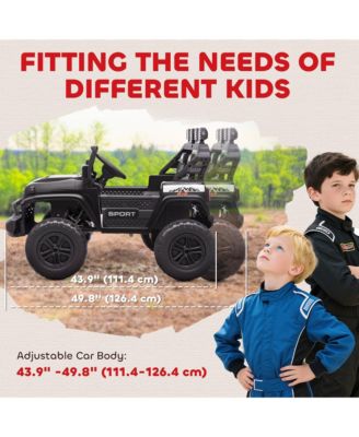 24V Ride on Truck Car with 2-Seater, Electric Car with 4 Motors,