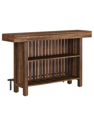 Kitchen Island with 2-Tier Storage, 63-Inch Modern Kitchen Cart with Footrest,Modern Table