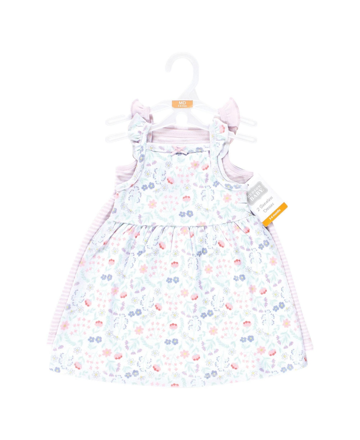Hudson Baby Toddler Girls Cotton Dresses, Lilac Garden
