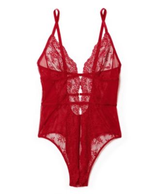 Women's Rosie Crotchless Bodysuit Lingerie