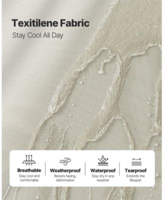 Outdoor Lounge Chairs Set of 2 with Adjustable Recline