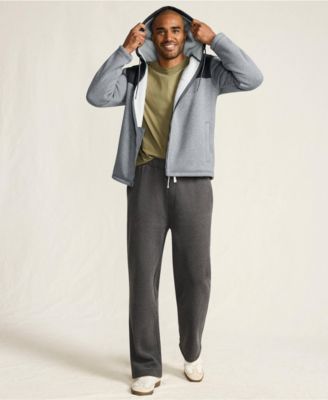 Big & Tall Sweater Fleece Mixed Media Full Zip Jacket