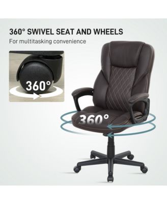 Executive Office Chair PU Leather Desk Chair with High Back