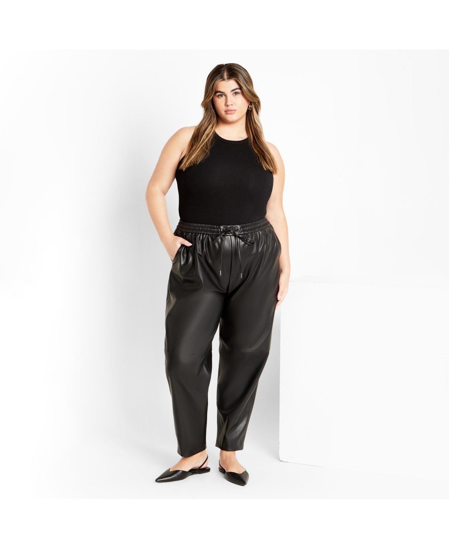 Женские брюки CITY CHIC Plus Size Pia, цвет: Чёрный — фото 3