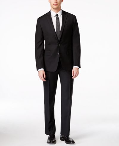 Ryan Seacrest Distinction Men's Slim-Fit Black Suit Separates, Only at Macy's