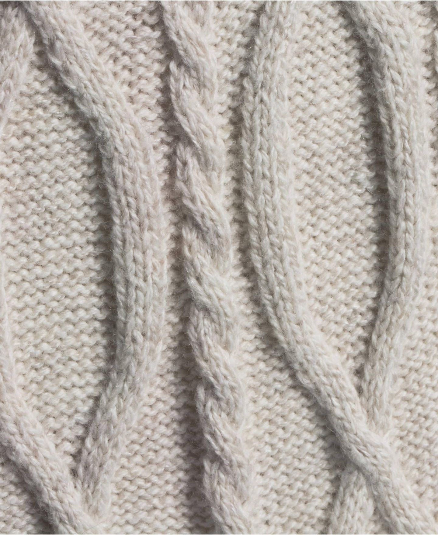 Женская юбка Lands' End Cozy Lofty Cable Fluted Midi Sweater Skirt, цвет: Овсяный рыжевато-коричневый меланжевый — фото 4