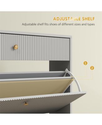 Shoe Cabinet for Entryway, Hallway, or Bedroom Storage