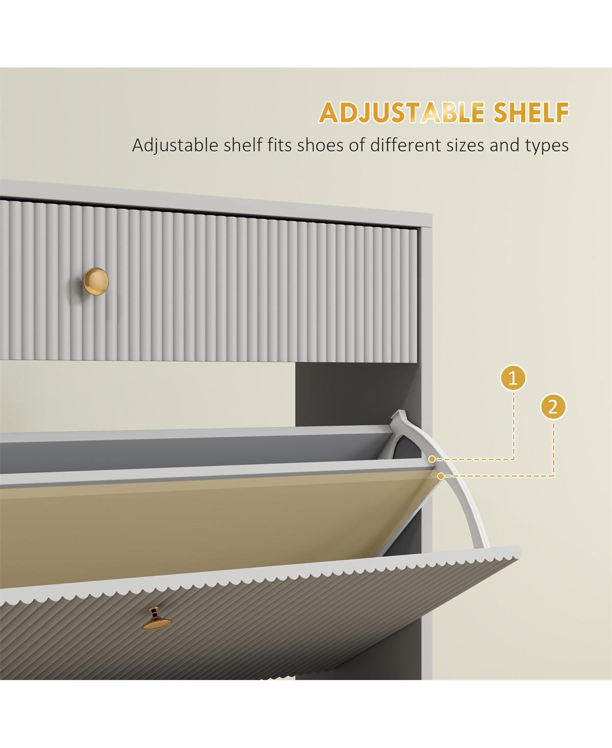 Shoe Cabinet for Entryway, Hallway, or Bedroom Storage